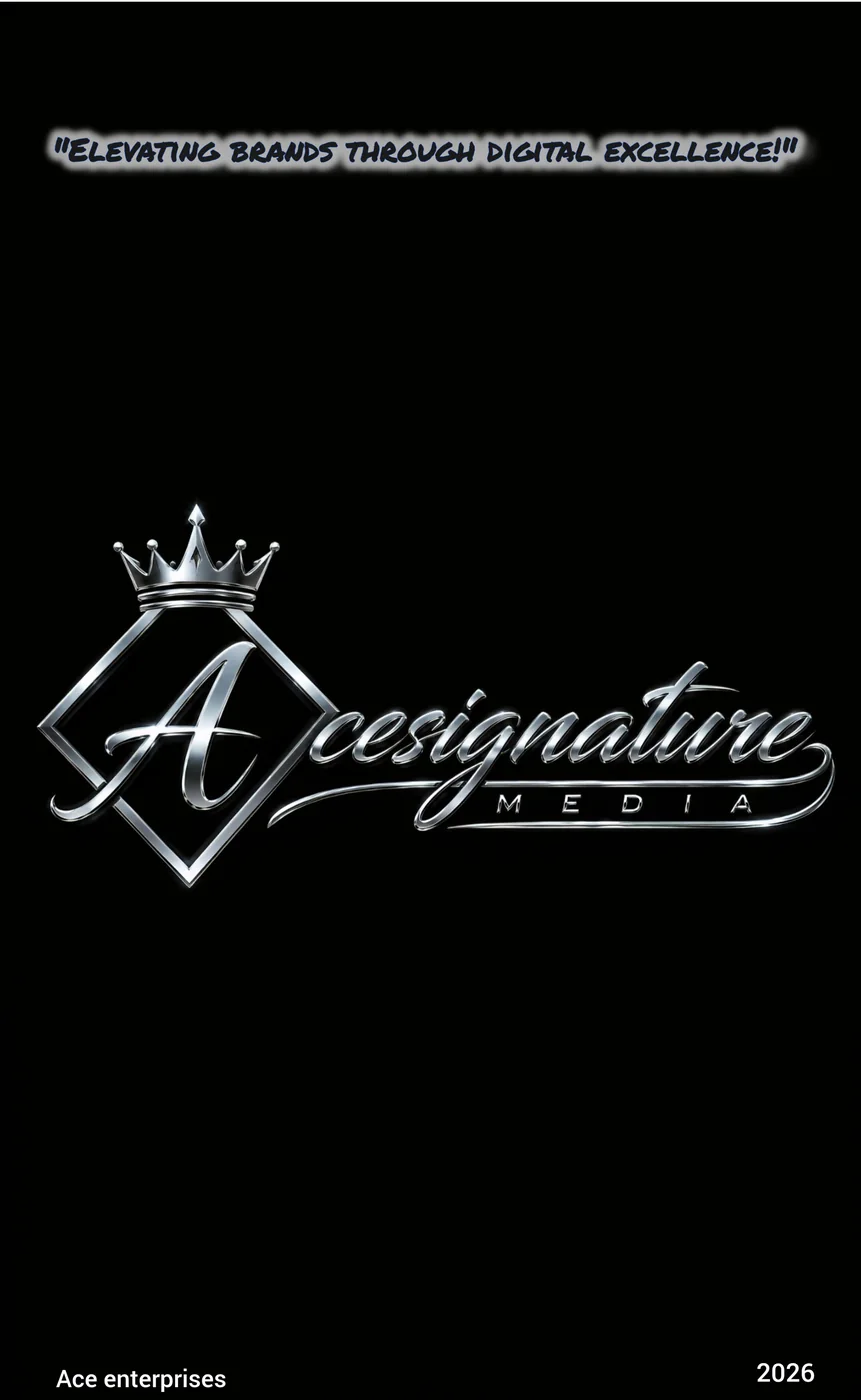 Ace Signature Media official chrome crown and diamond logo